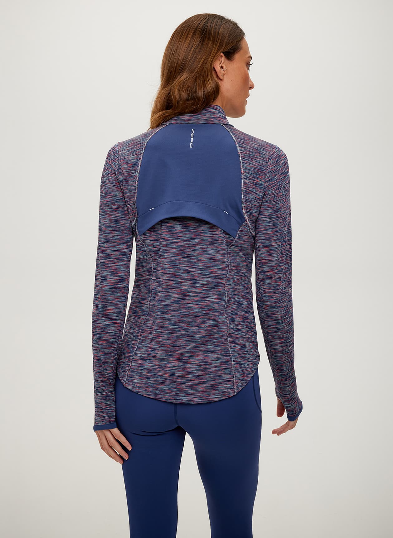 Zero Restriction Women's Shae Mock Neck Quarter-Zip - Wasabi / Storm LG