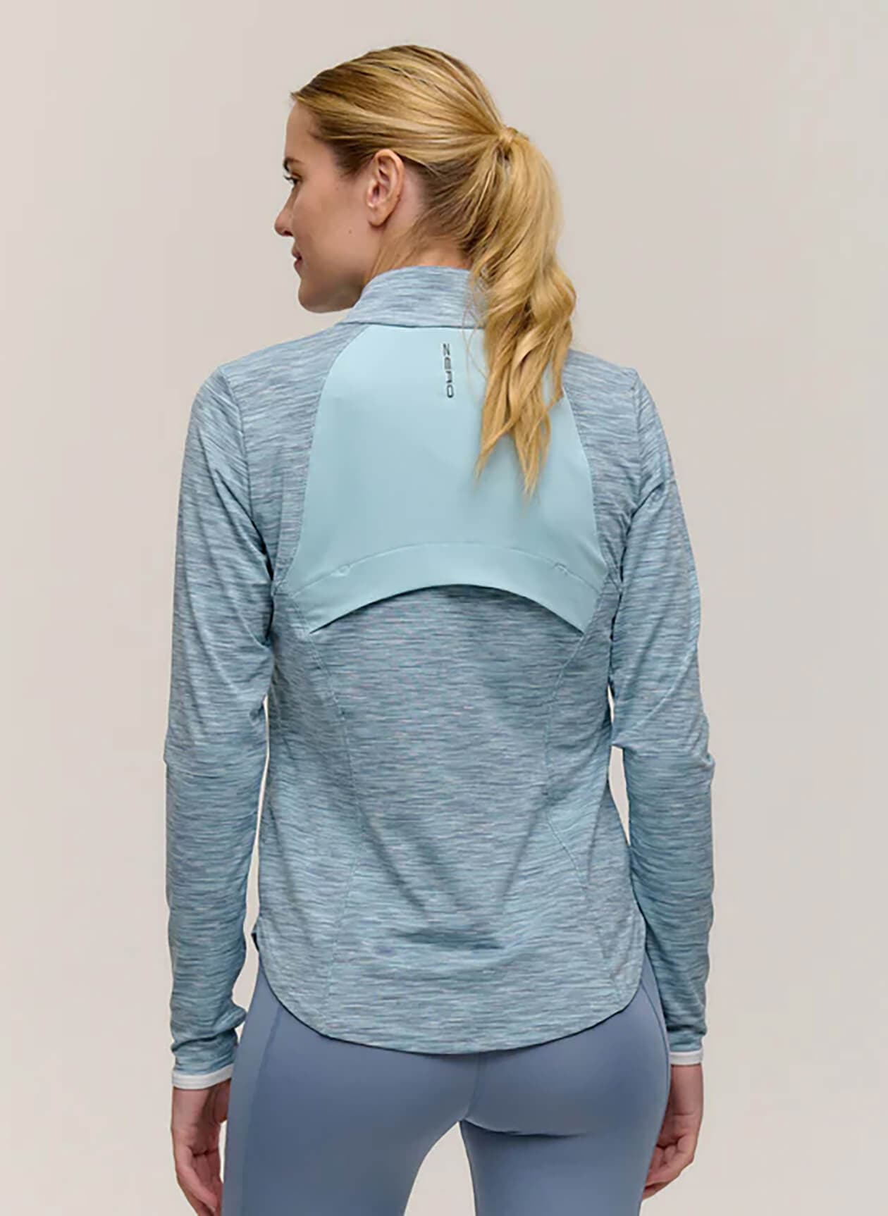 Zero Restriction Women's Shae Mock Neck Quarter-Zip - Fresh Water LG