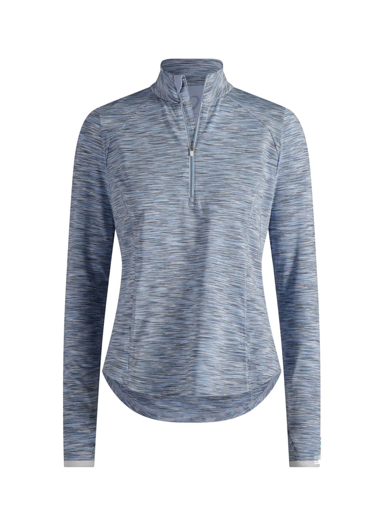 Zero Restriction Women's Shae Mock Neck Quarter-Zip - Hampton LG