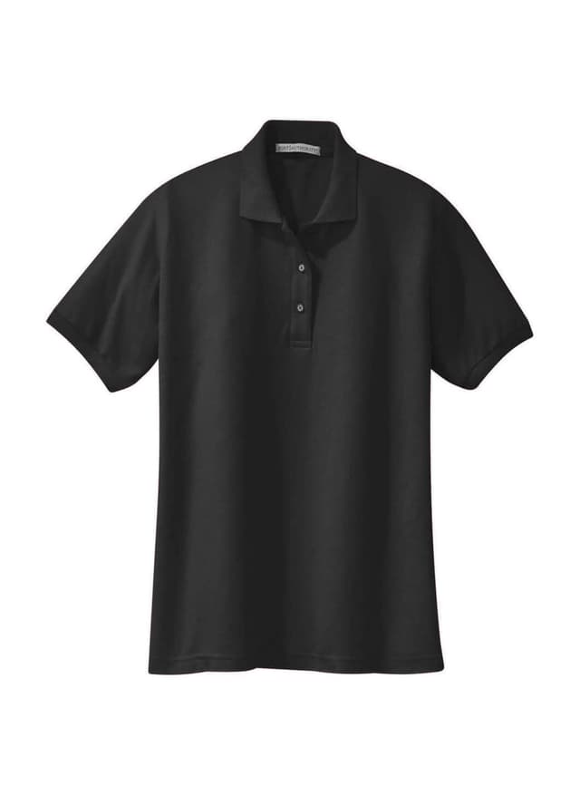 Port Authority Women's Silk Touch Polo - Black 3XL