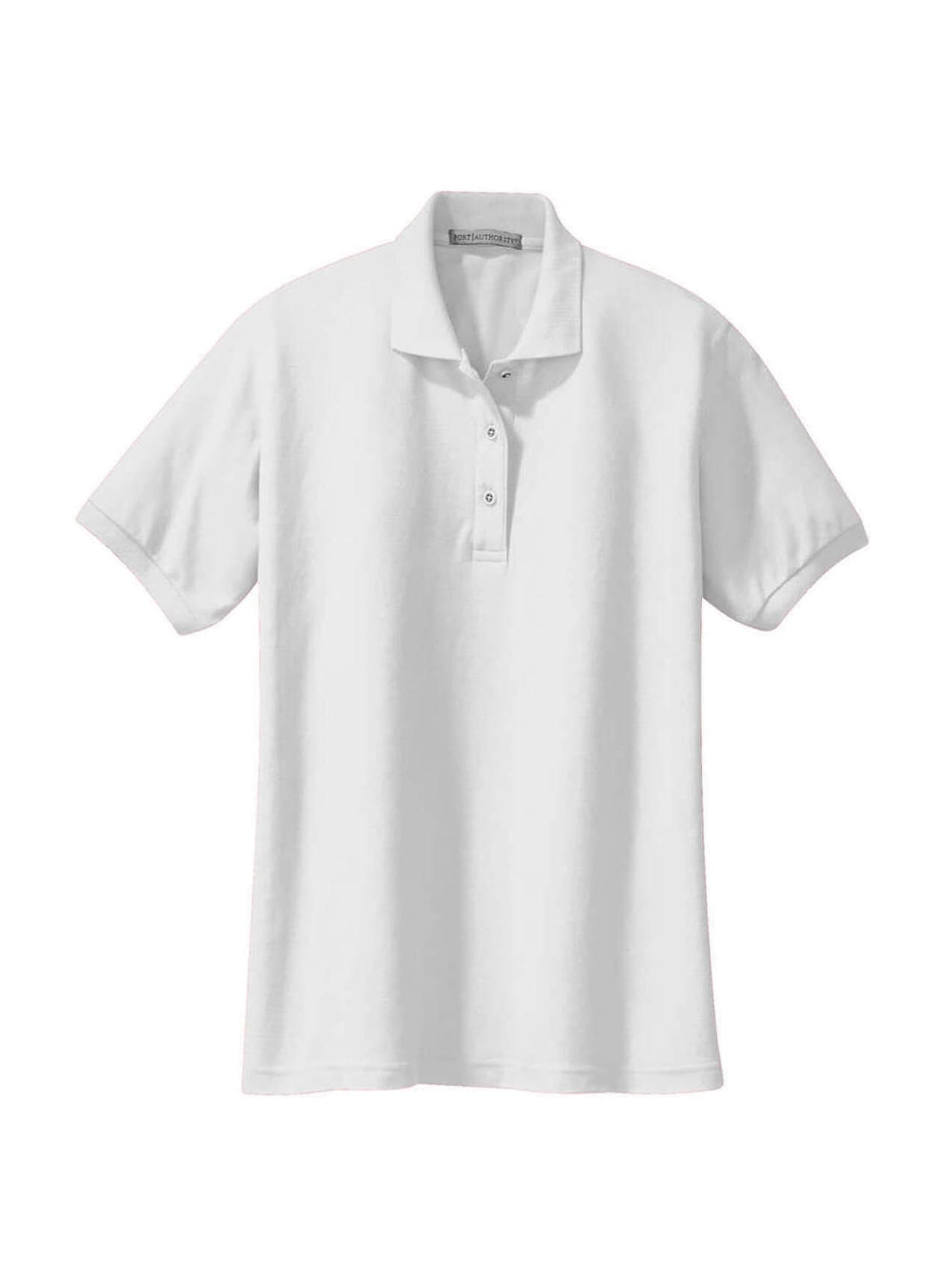 Port Authority Women's Silk Touch Polo - White 3XL