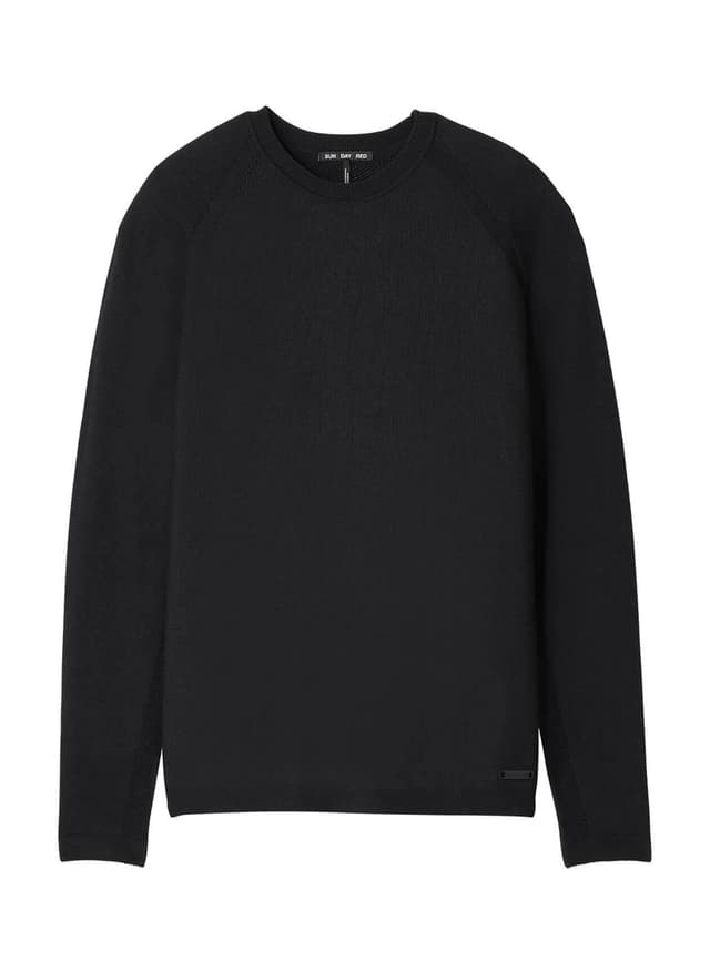 Sun Day Red Men's 3D Tour Cashmere Crew - Black LG