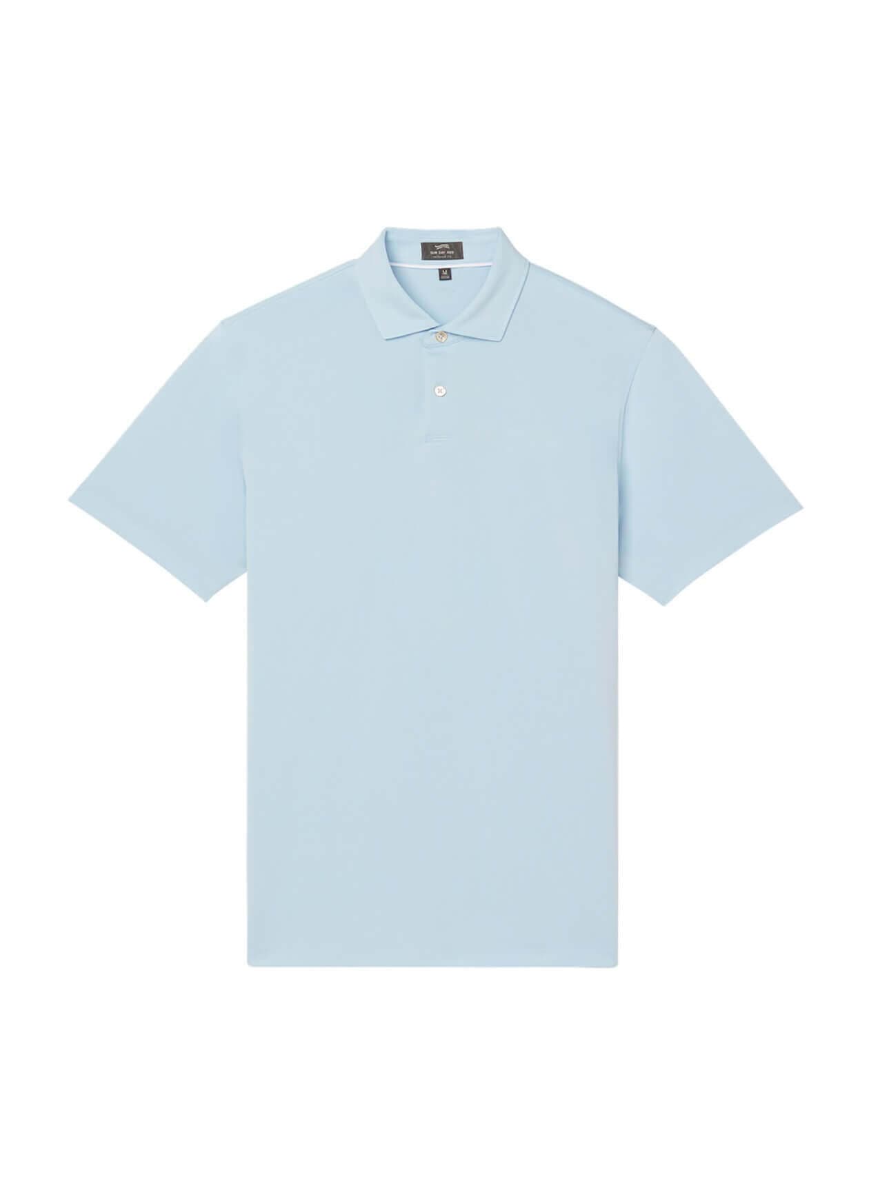 Sun Day Red Men's Refined Palisades Pique Polo - Cyan LG