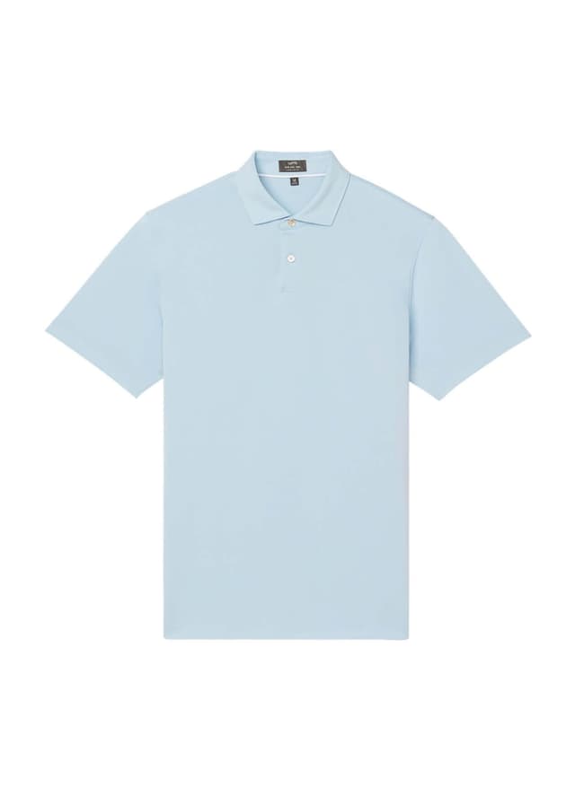 Sun Day Red Men's Refined Palisades Pique Polo - Cyan LG