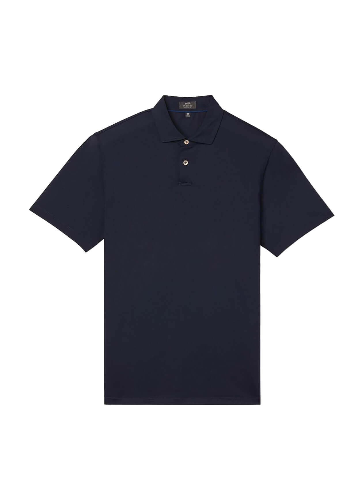 Sun Day Red Men's Refined Palisades Pique Polo - Navy LG