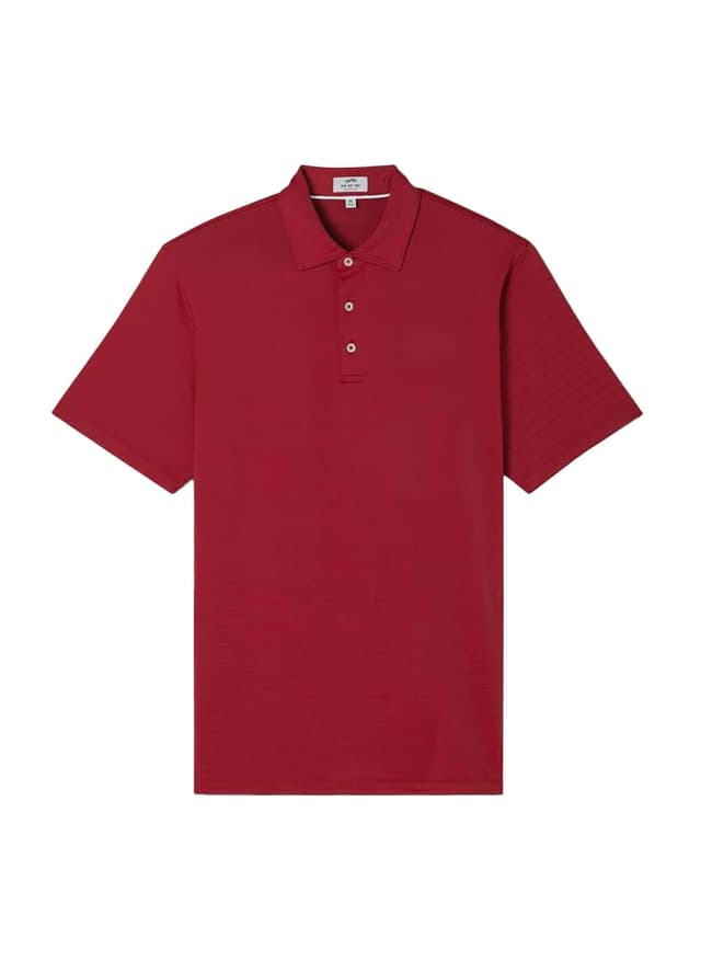 Sun Day Red Men's Crosswind Polo - Red LG