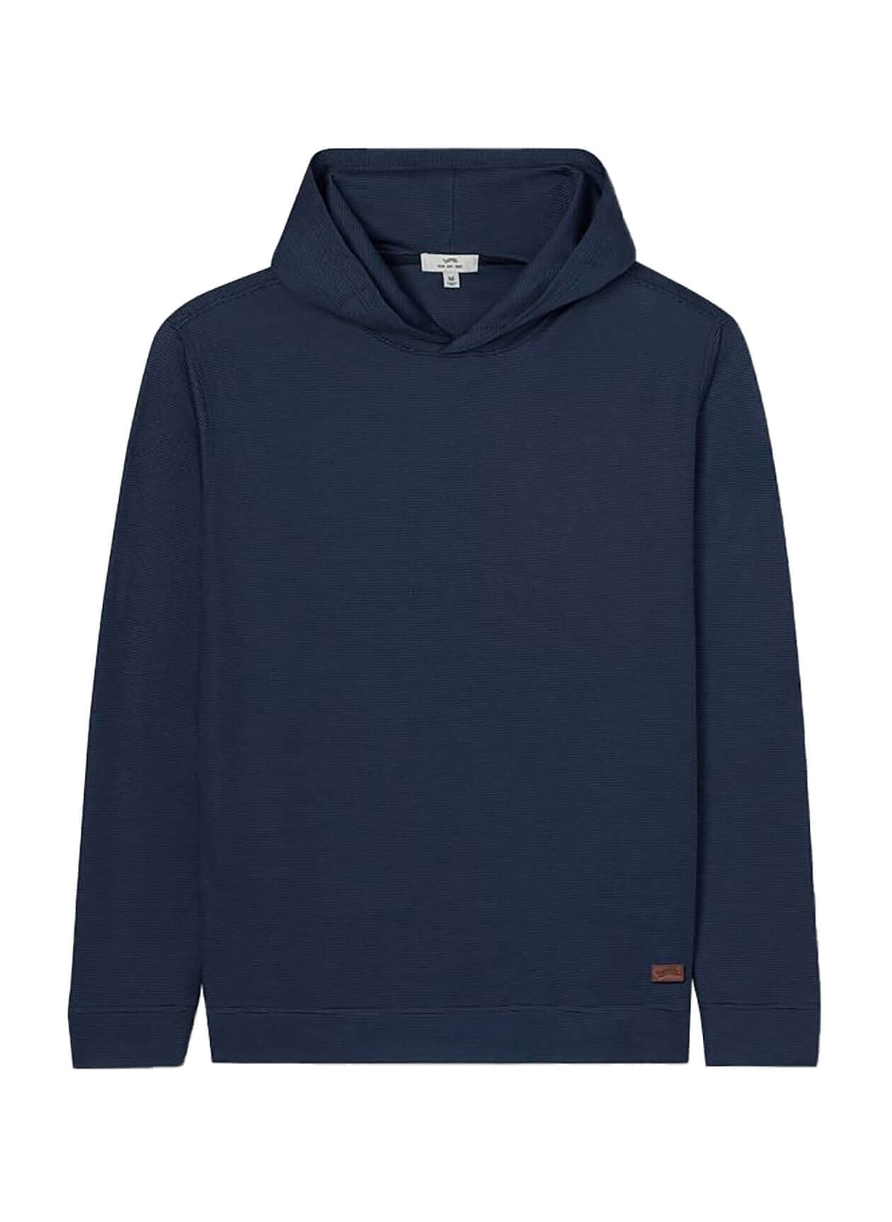 Sun Day Red Men's Pioneer Pima Stripe Hoodie - Navy LG