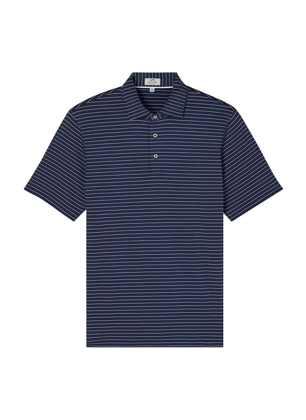 Sun Day Red Men's Stripe II Polo - Navy LG