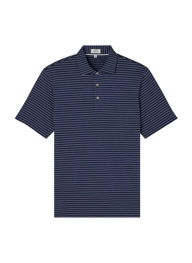 Sun Day Red Men's Stripe II Polo - Navy LG