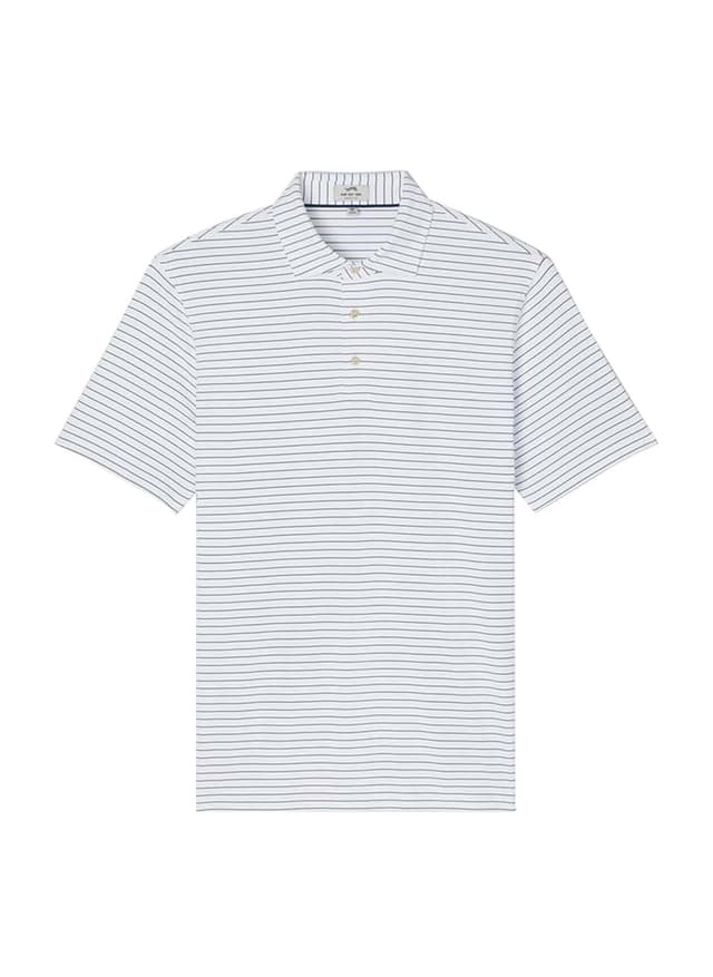 Sun Day Red Men's Stripe II Polo - White LG