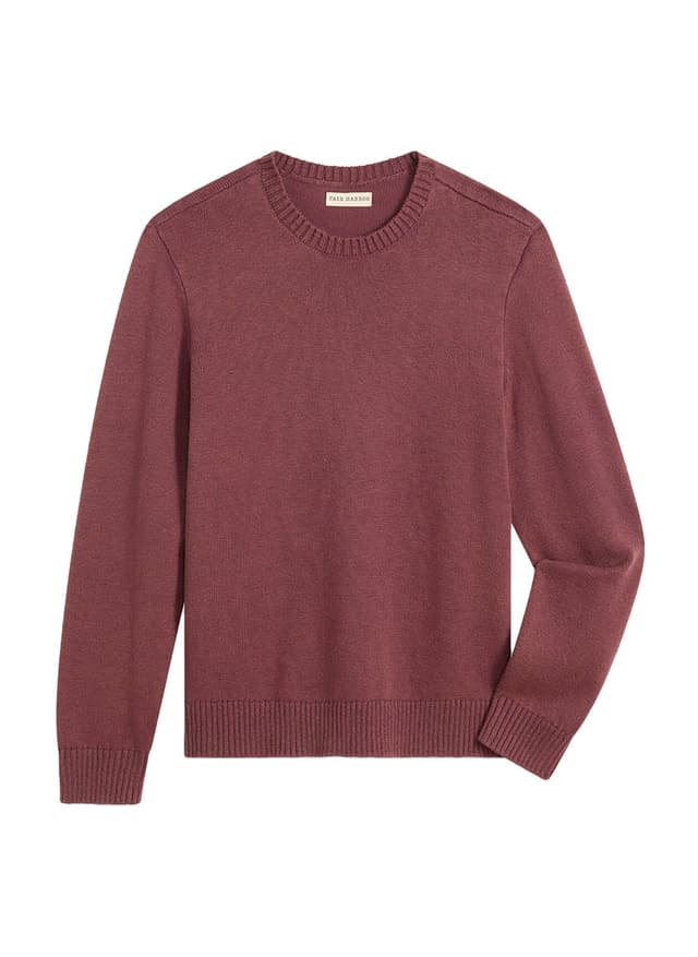 Fair Harbor Men's Local Crew Sweater - Red LG