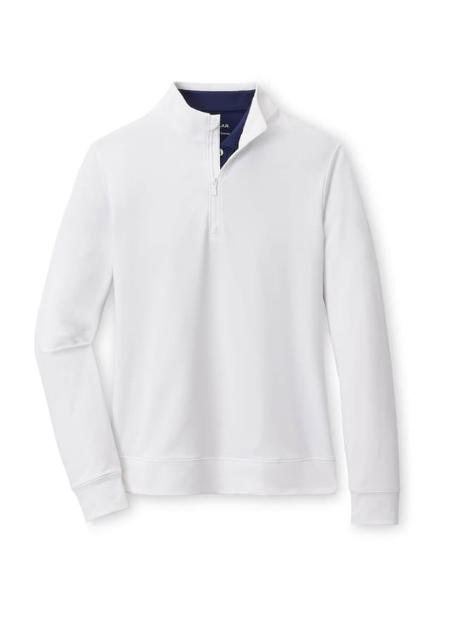 Peter Millar Women's Perth Performance Quarter-Zip - White LG
