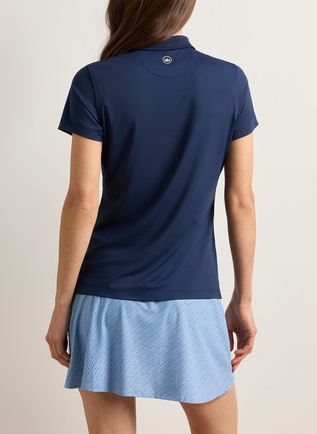 Peter Millar Women's Keswick Zip Neck Polo - Navy LG
