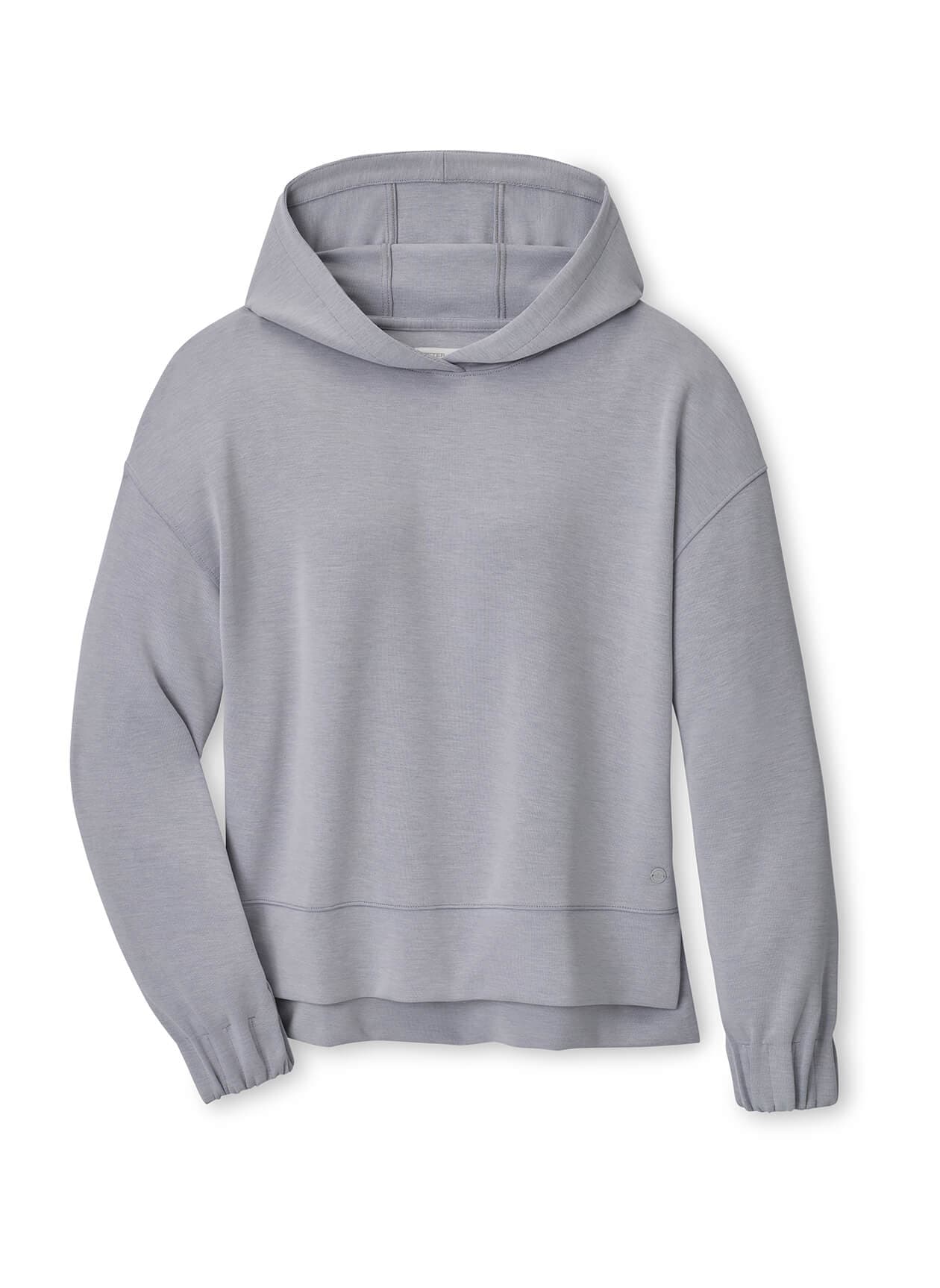 Peter Millar Women's Flora Knit Melange Hoodie F26 - Light Grey LG