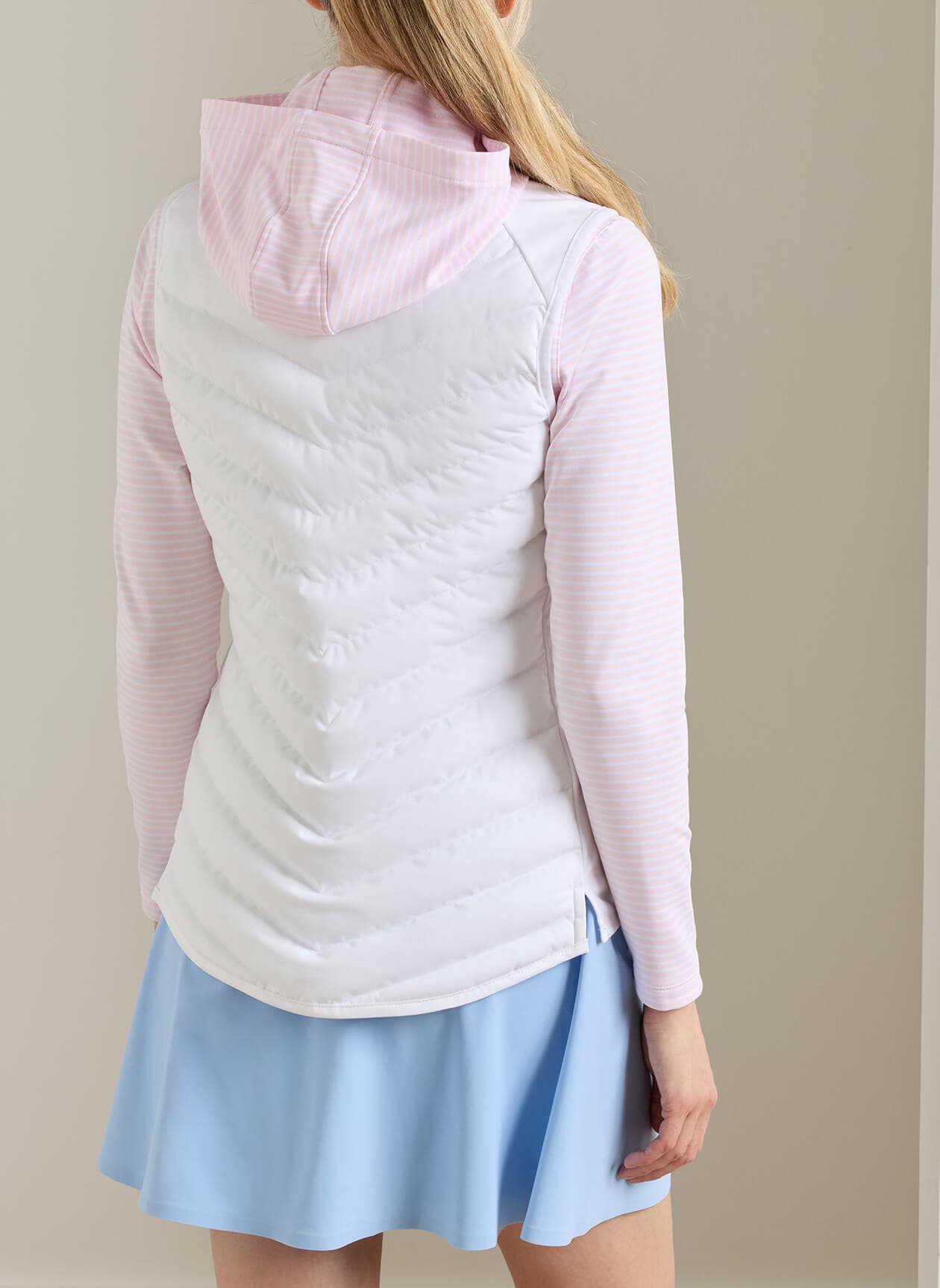 Peter Millar Women's Fuse Hybrid Vest F26 - White LG