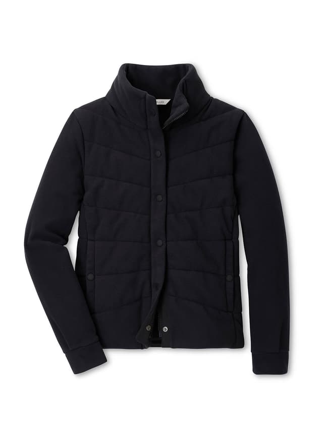 Peter Millar Women's Méribel Insulated Fleece Jacket - Black LG