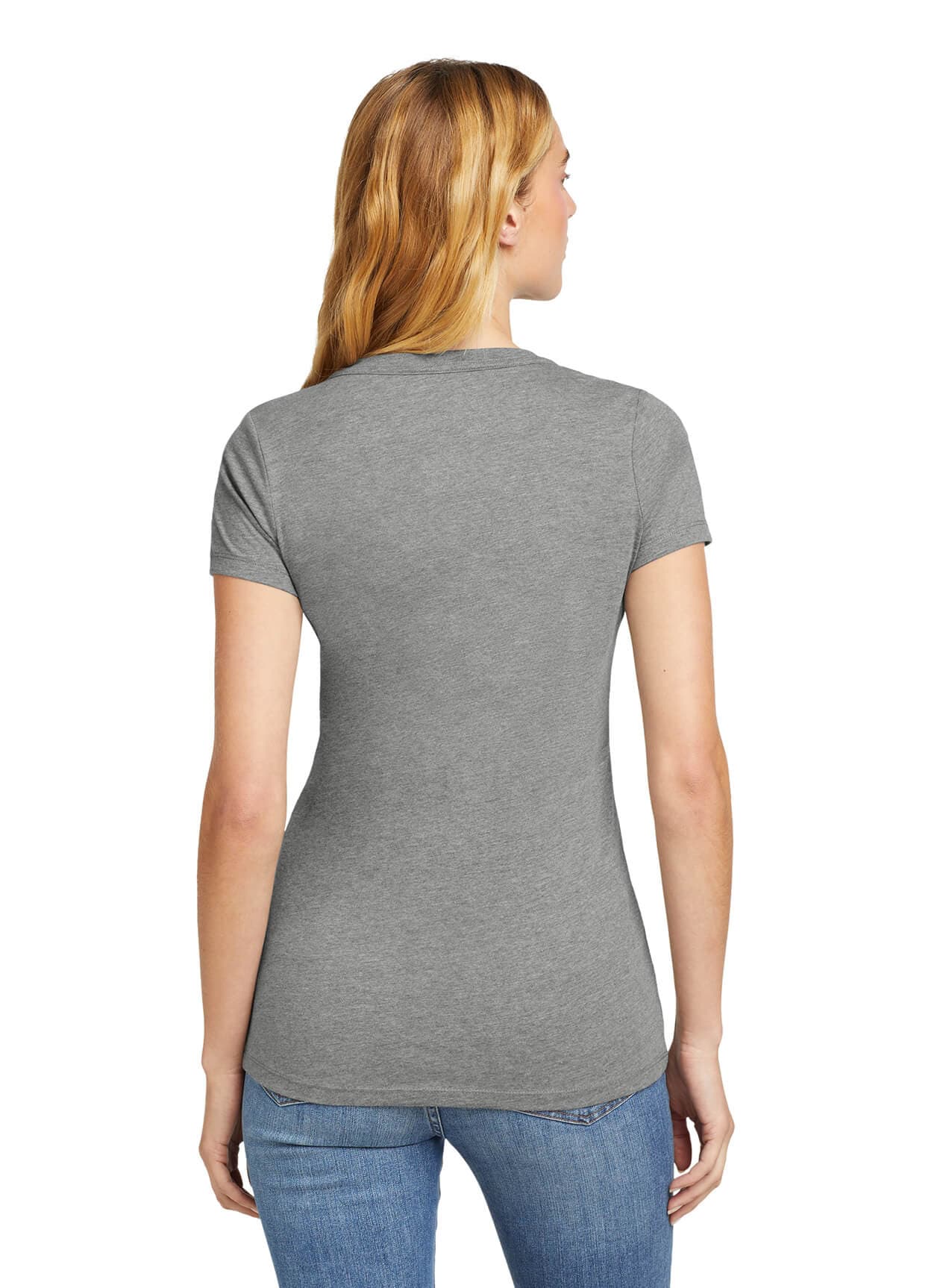 New Era Women's Heritage Blend V-Neck T-Shirt - Dark Grey 3XL