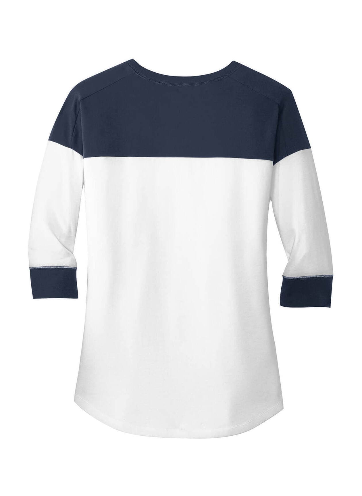 New Era Women's Heritage Blend 3/4-Sleeve Baseball Raglan T-Shirt - Blue,White 3XL