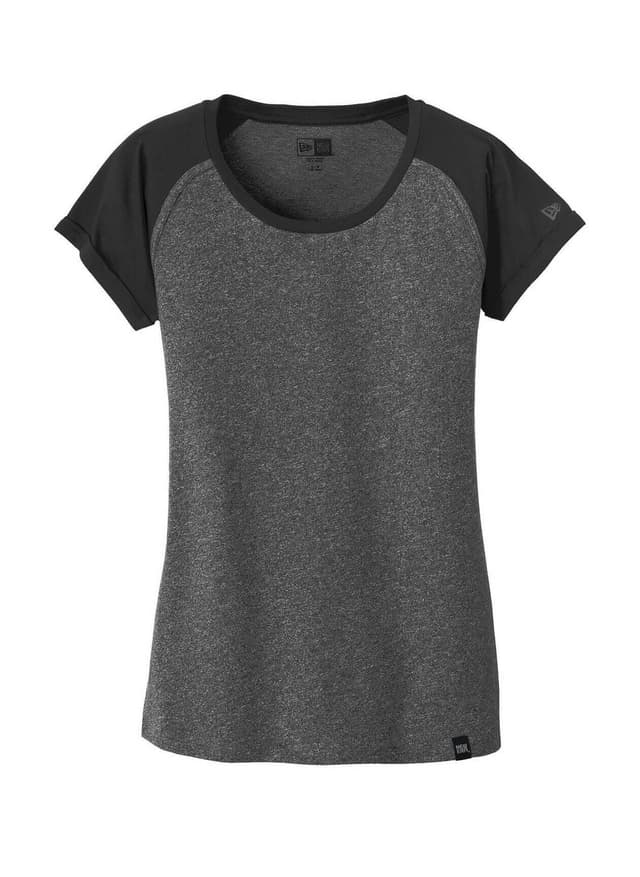 New Era Women's Heritage Blend Varsity T-Shirt - Black,Dark Grey 3XL