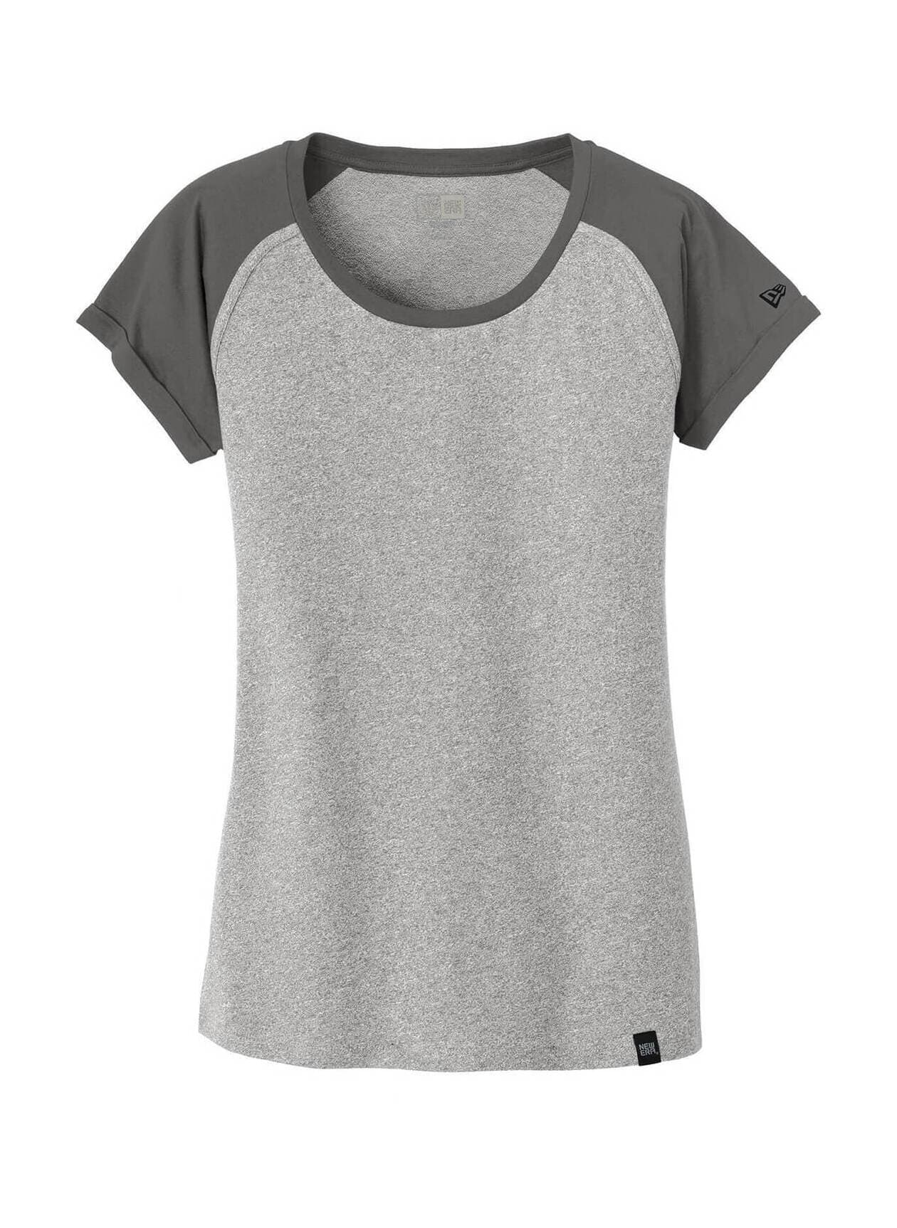 New Era Women's Heritage Blend Varsity T-Shirt - Light Grey 3XL