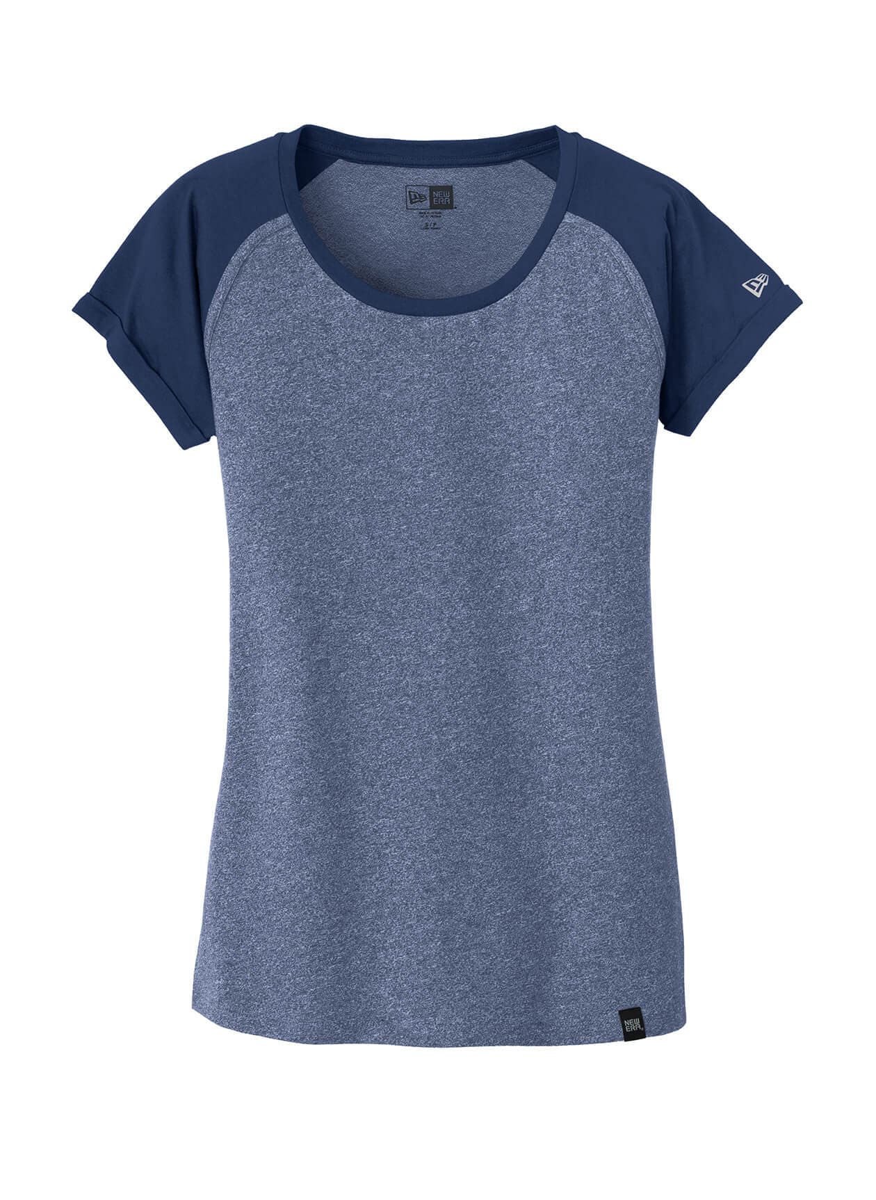 New Era Women's Heritage Blend Varsity T-Shirt - Blue 3XL