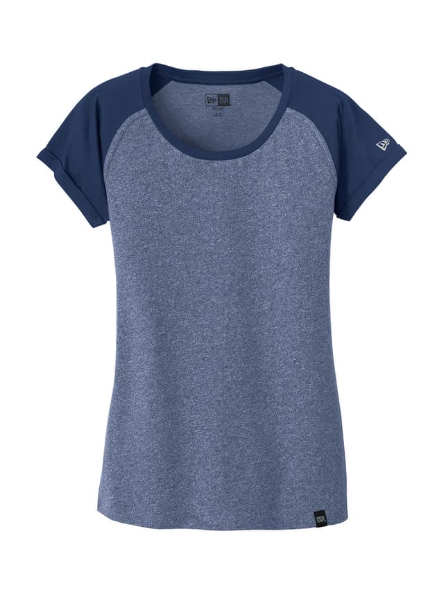 New Era Women's Heritage Blend Varsity T-Shirt - Blue 3XL