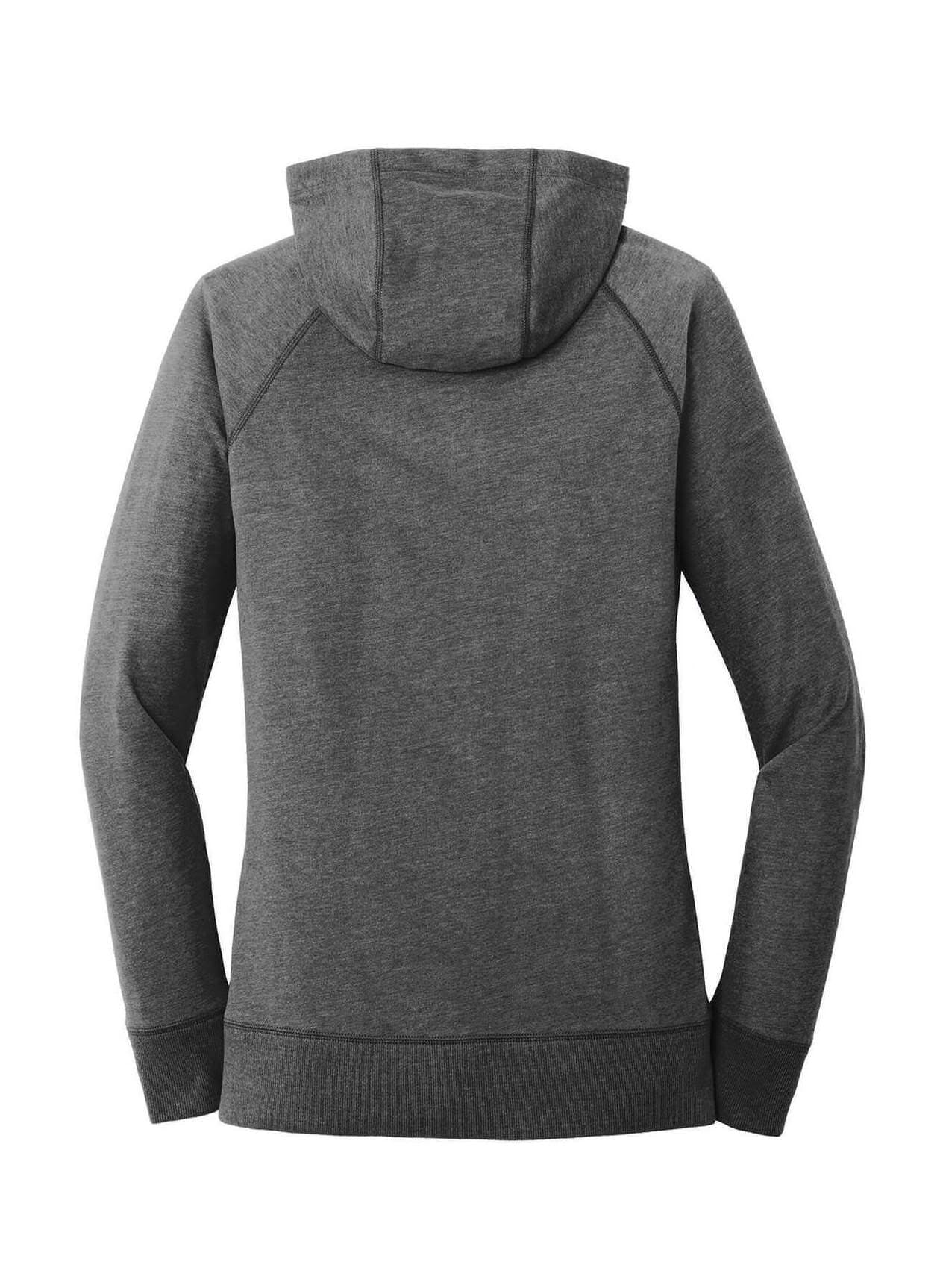 New Era Women's Sueded Cotton Blend Full-Zip Hoodie - Black 3XL