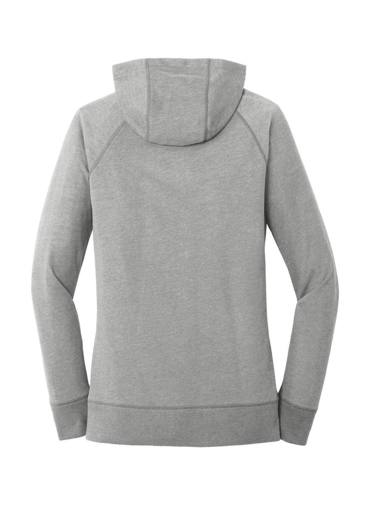 New Era Women's Sueded Cotton Blend Full-Zip Hoodie - Light Grey 3XL