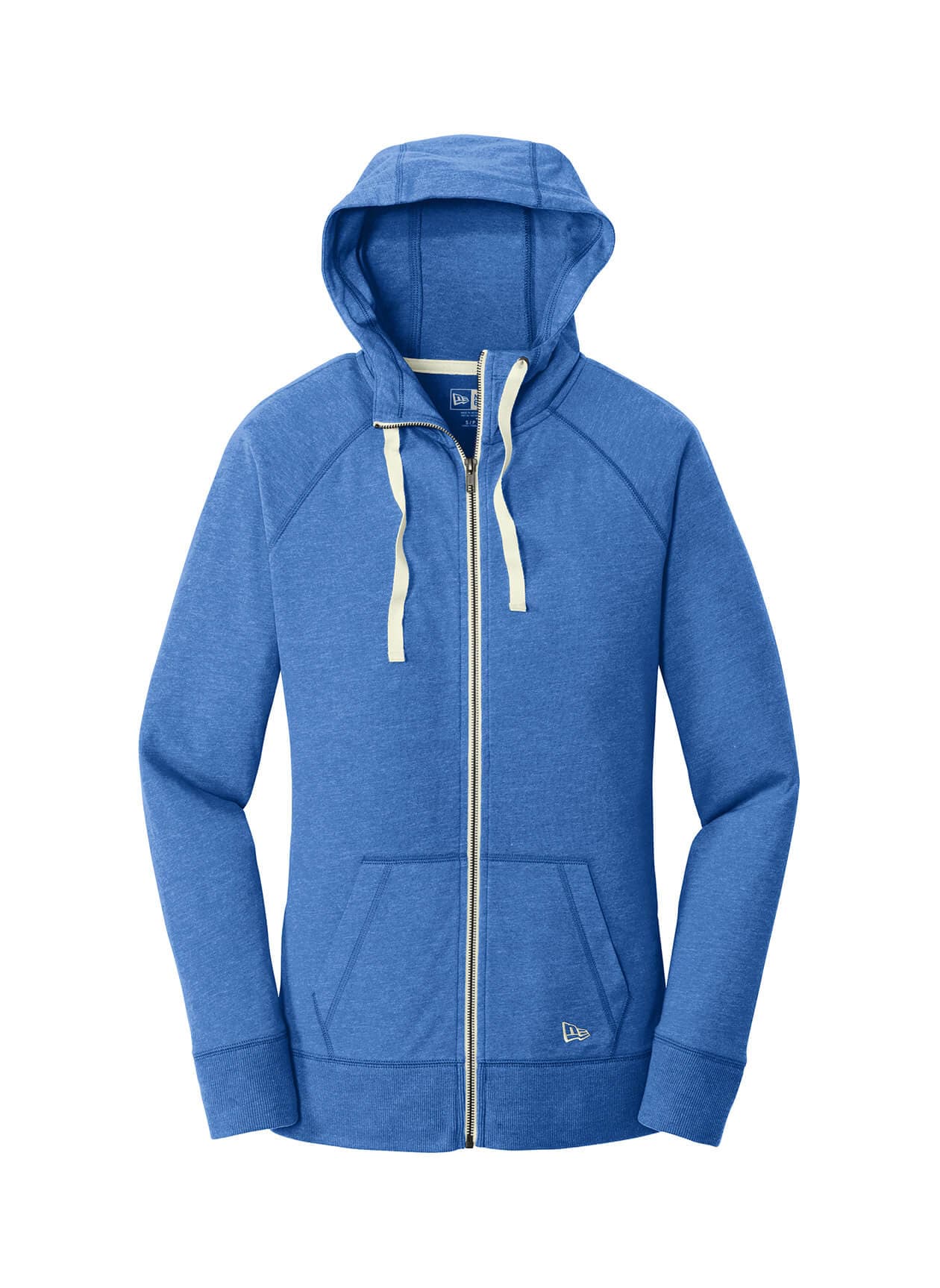 New Era Women's Sueded Cotton Blend Full-Zip Hoodie - Royal Heather (ROYH) 3XL