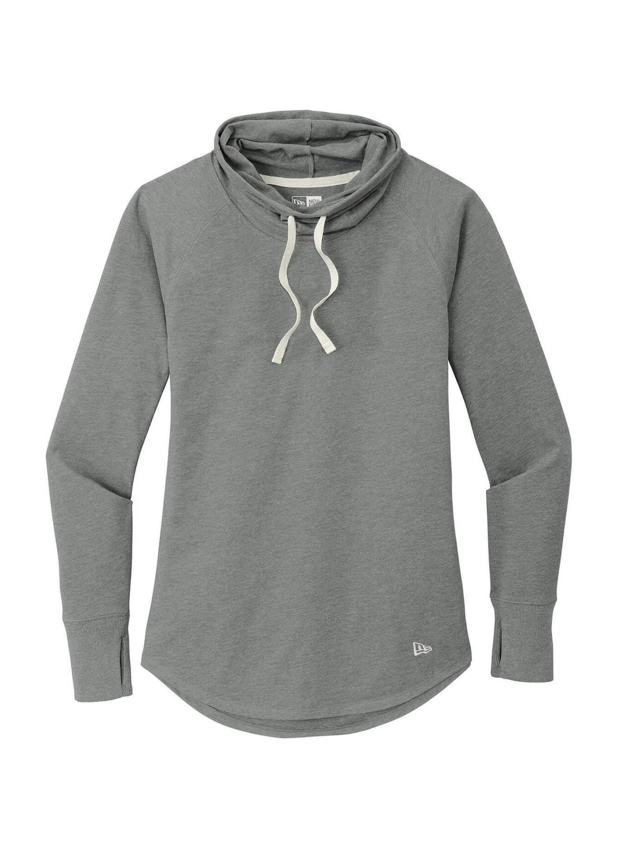 New Era Women's Sueded Cotton Blend Cowl Long-Sleeve T-Shirt