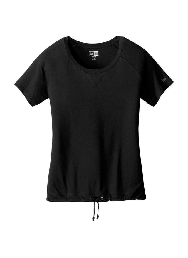 New Era Women's Tri-Blend Performance Cinch T-Shirt - Black 3XL