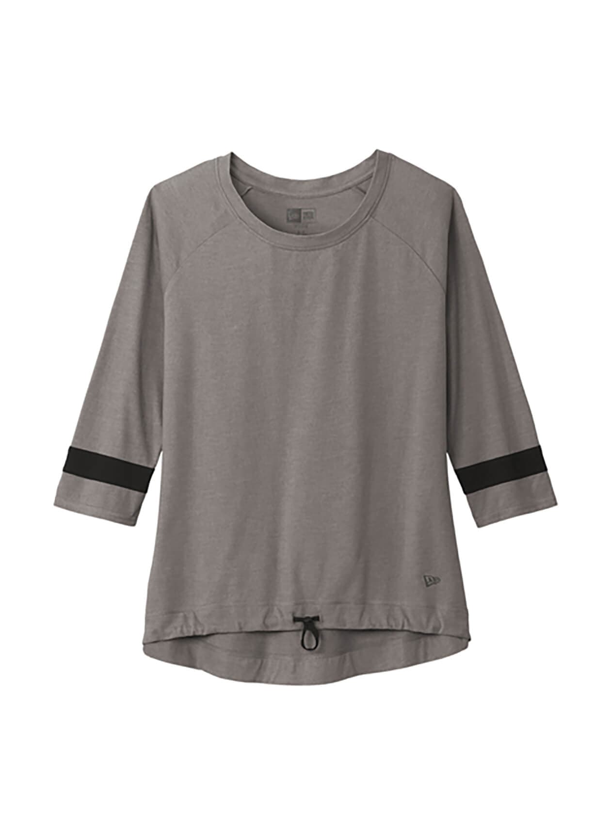 New Era Women's Tri-Blend 3/4-Sleeve Tee - Dark Grey 3XL
