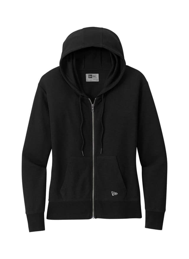 New Era Women's Thermal Full-Zip Hoodie - Black 3XL