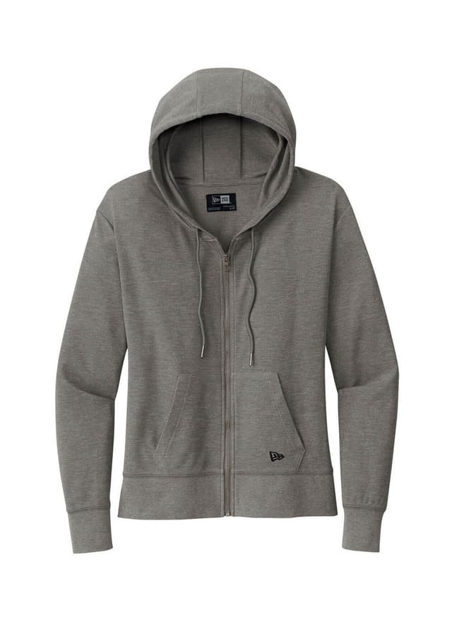 New Era Women's Thermal Full-Zip Hoodie - Light Grey 3XL