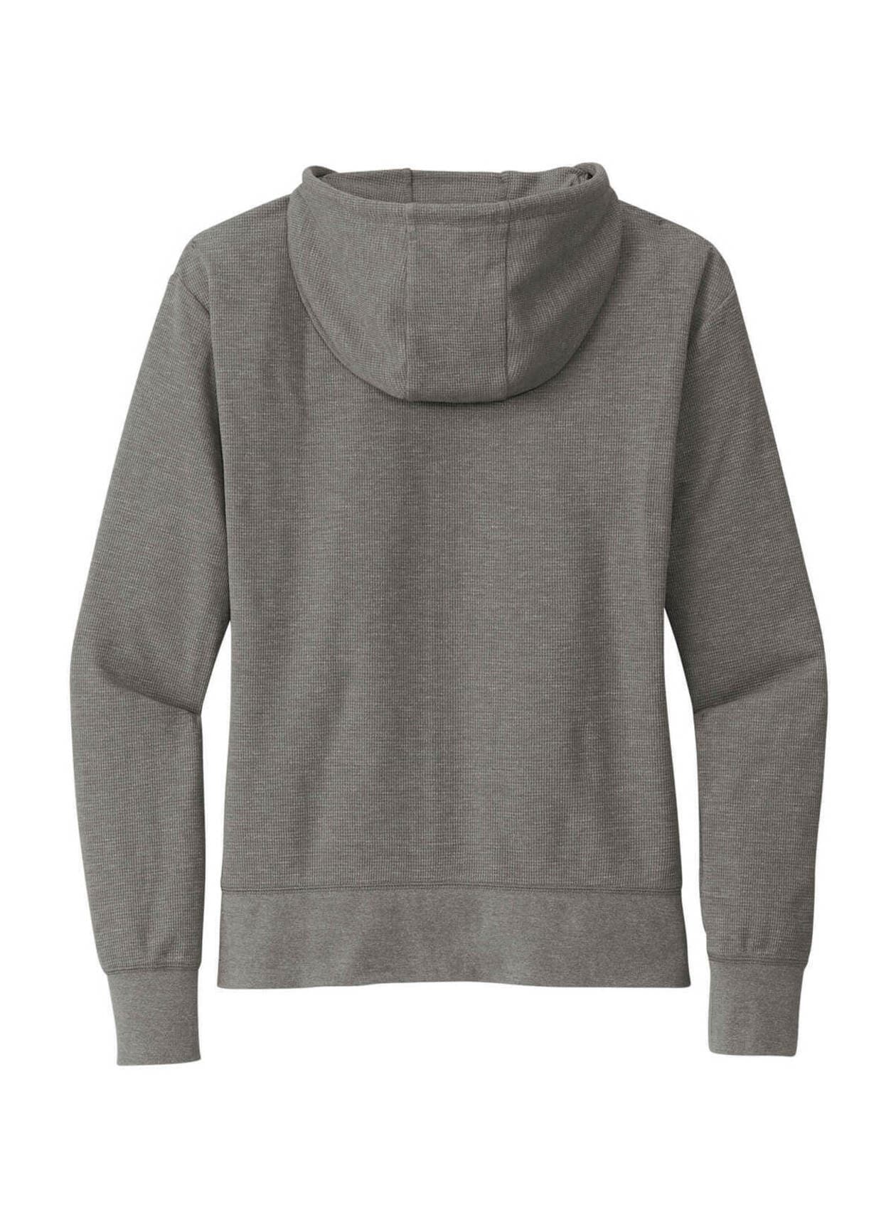 New Era Women's Thermal Full-Zip Hoodie - Light Grey 3XL
