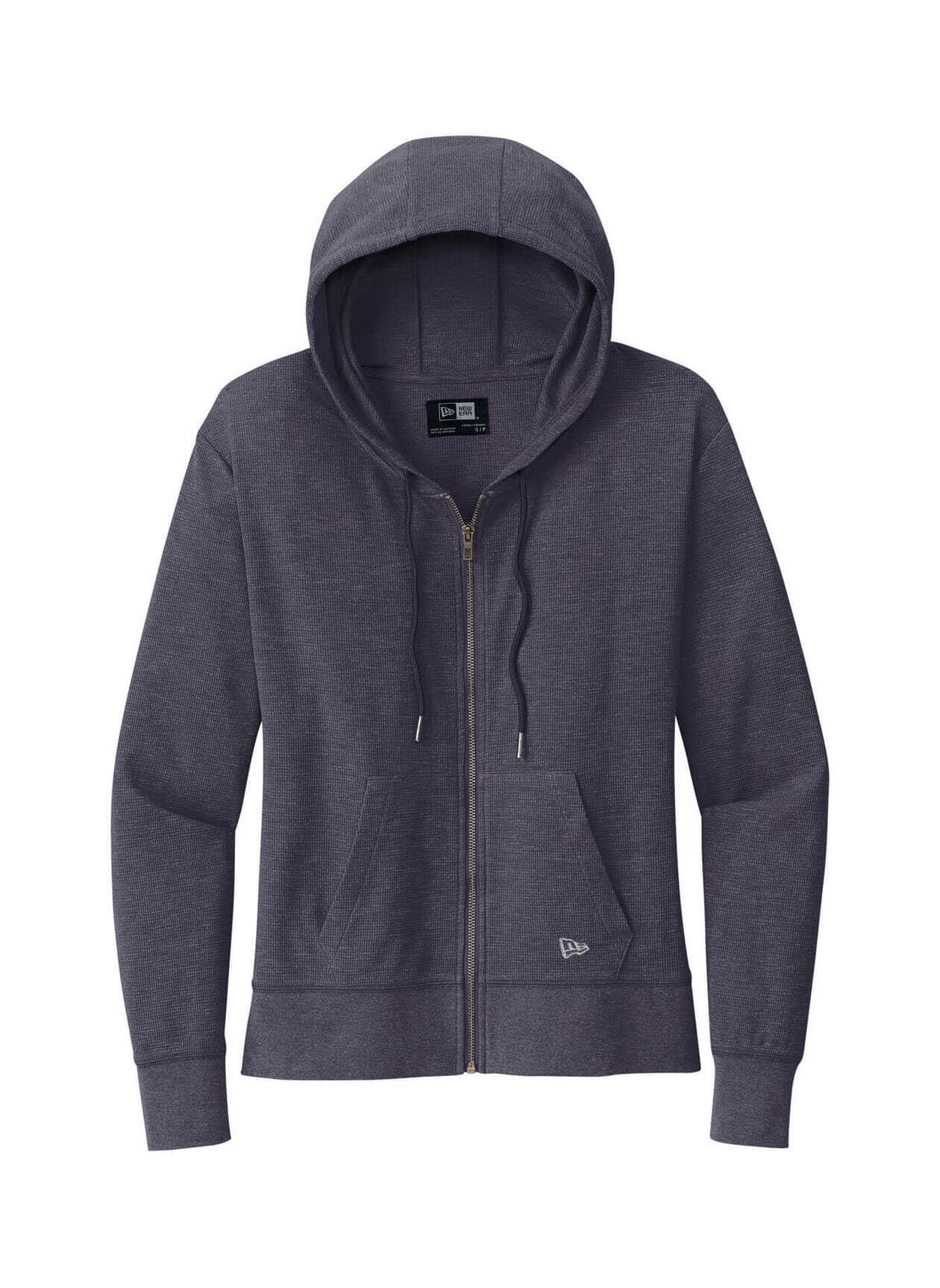New Era Women's Thermal Full-Zip Hoodie - Navy 3XL