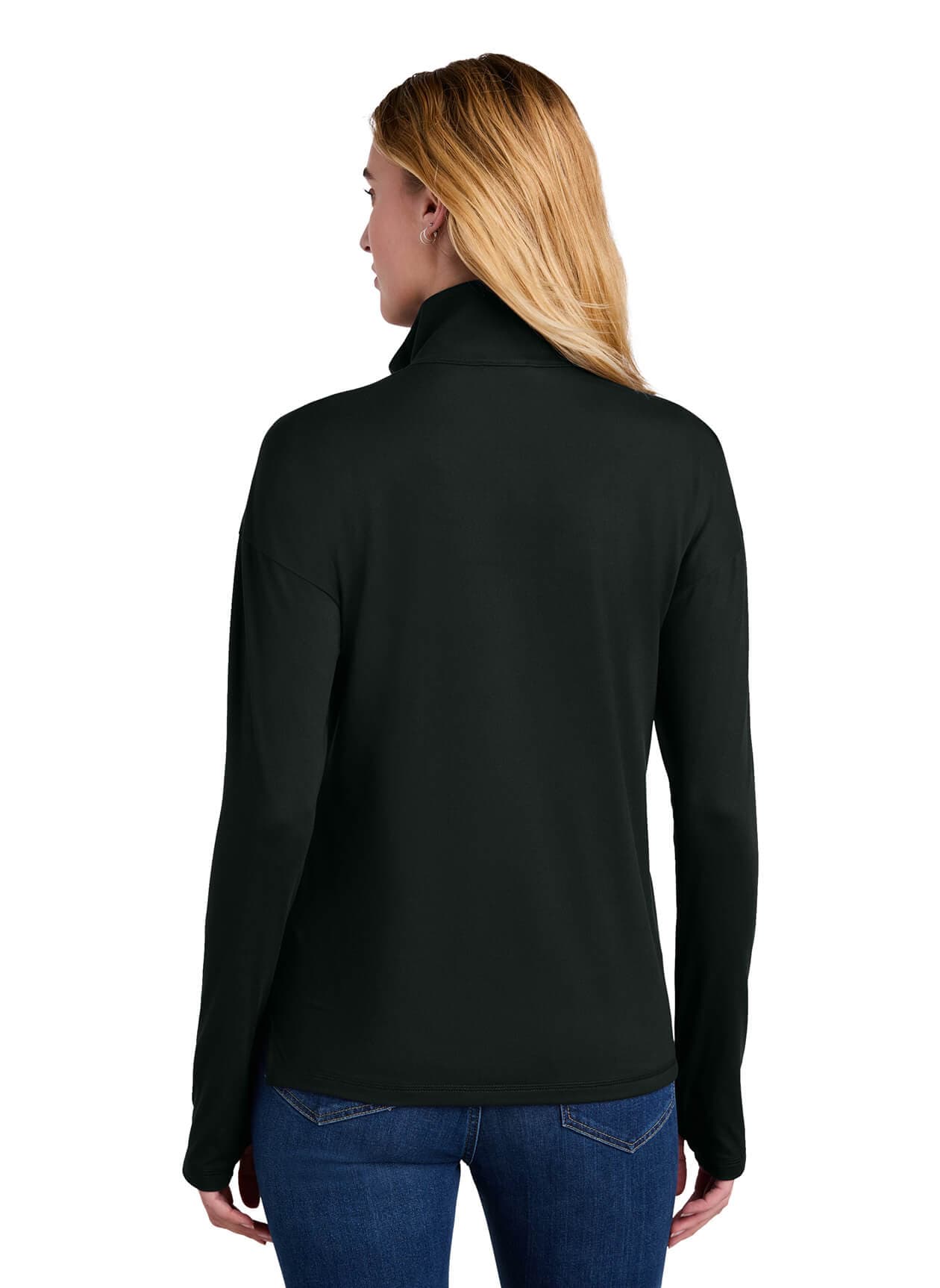 New Era Women's Power Half-Zip - Black 3XL