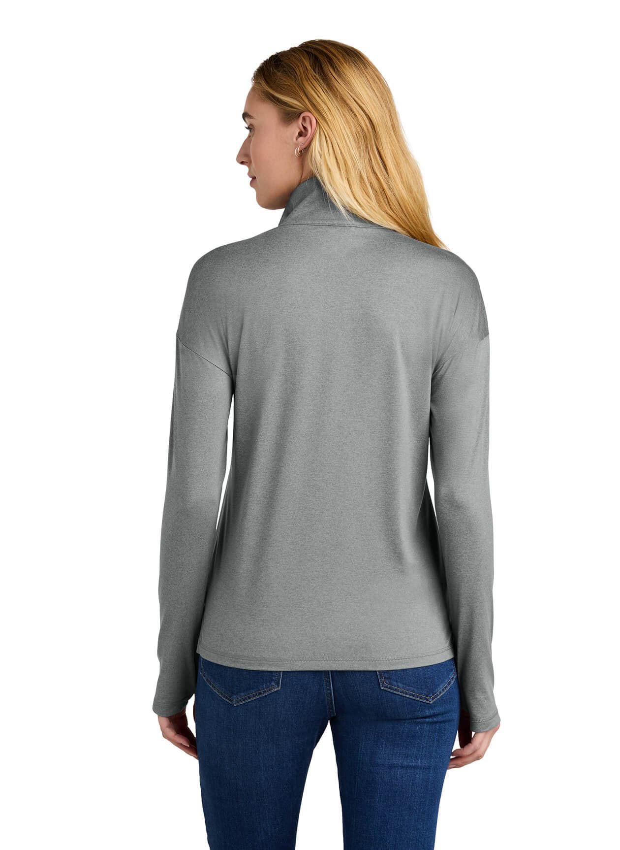 New Era Women's Power Half-Zip - Dark Grey 3XL