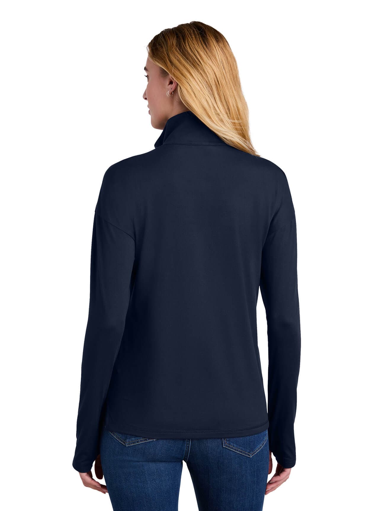 New Era Women's Power Half-Zip - Navy 3XL