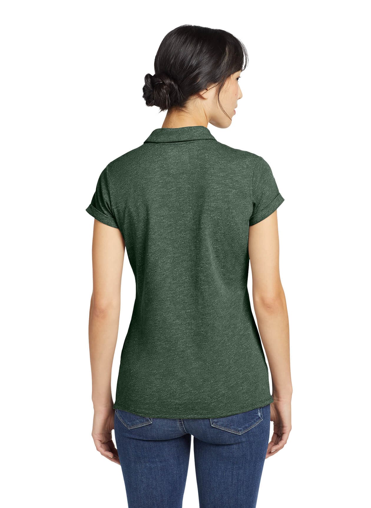 New Era Women's Slub Twist Polo - Green 3XL