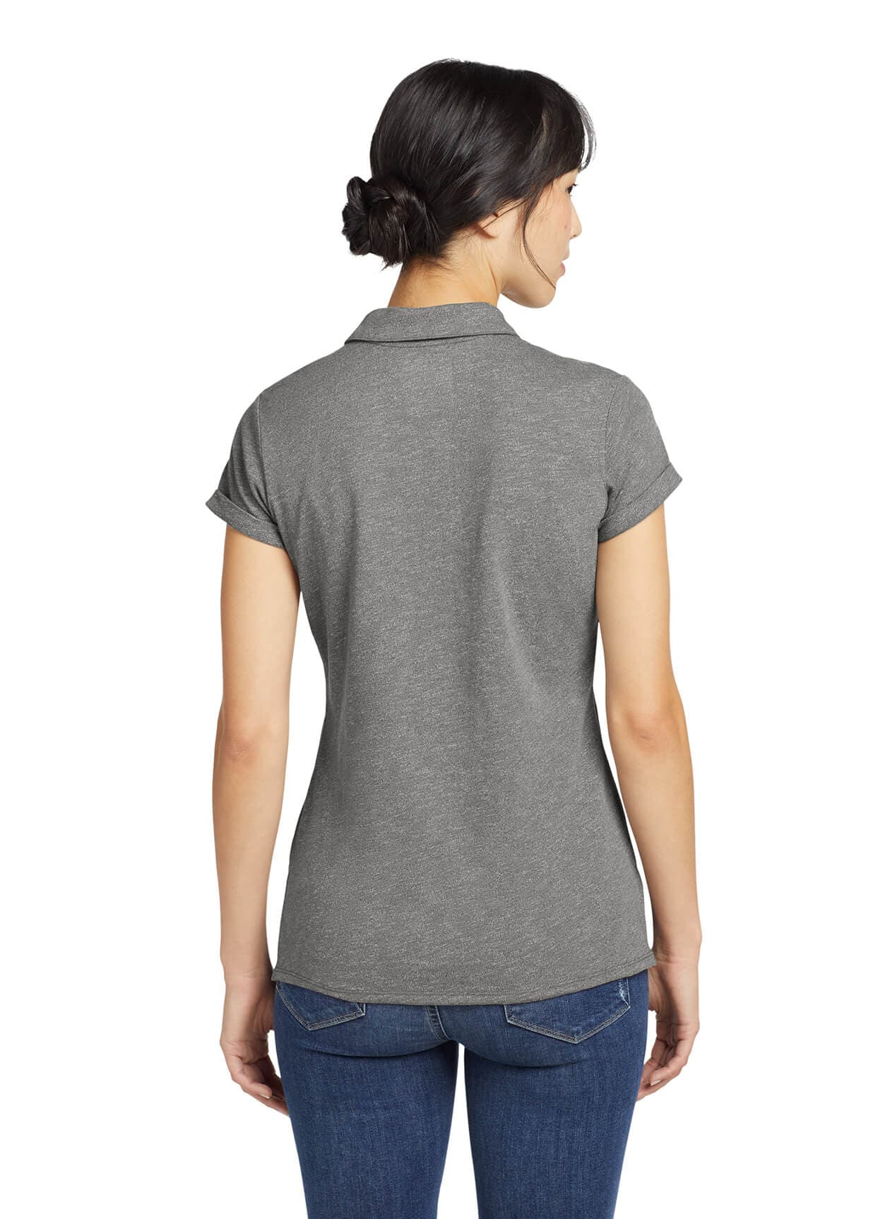 New Era Women's Slub Twist Polo - Dark Grey 3XL
