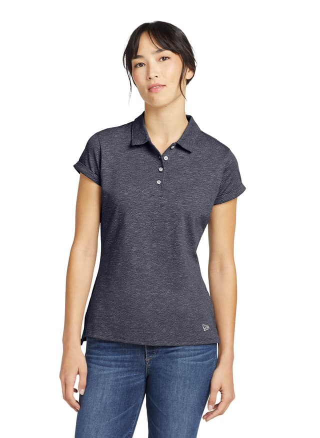 New Era Women's Slub Twist Polo - Navy 3XL