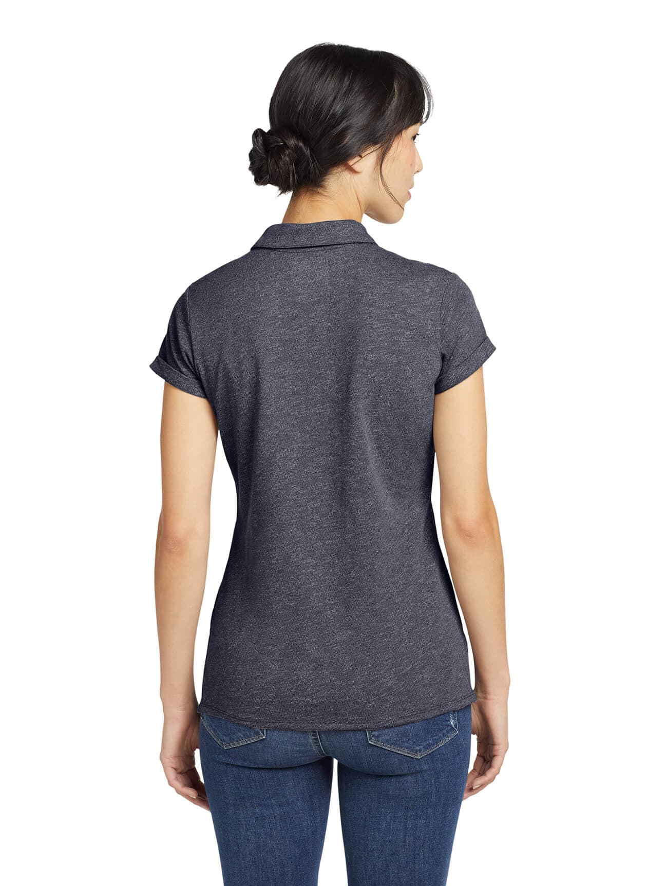 New Era Women's Slub Twist Polo - Navy 3XL