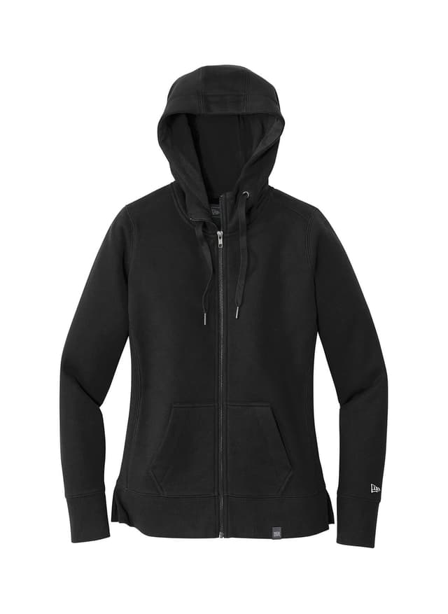 New Era Women's French Terry Full-Zip Hoodie - Black (BLK) 3XL