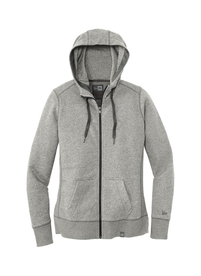 New Era Women's French Terry Full-Zip Hoodie - Light Grey 3XL
