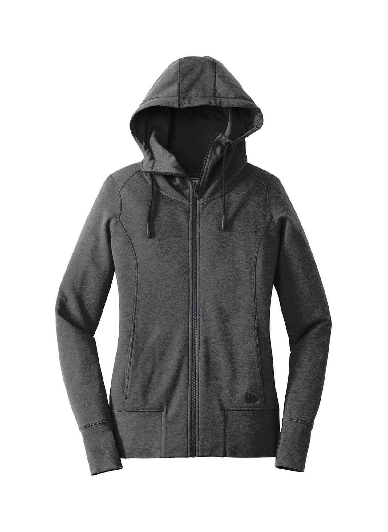 New Era Women's Tri-Blend Fleece Full-Zip Hoodie - Black 3XL