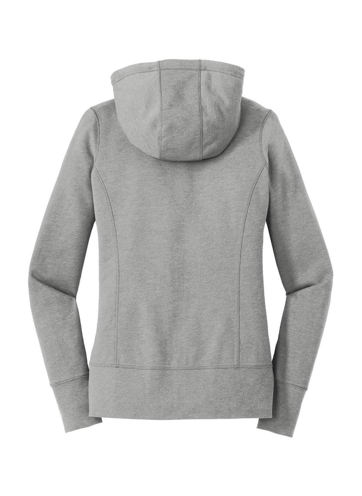 New Era Women's Tri-Blend Fleece Full-Zip Hoodie - Light Grey 3XL