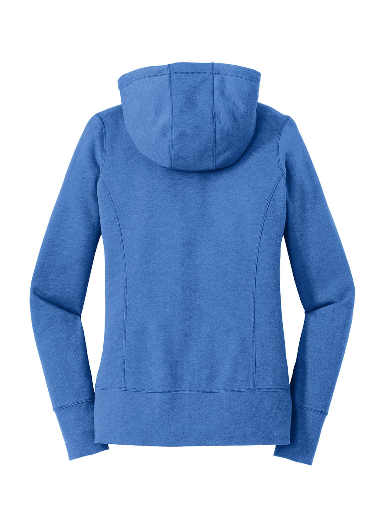 New Era Women's Tri-Blend Fleece Full-Zip Hoodie - Blue 3XL