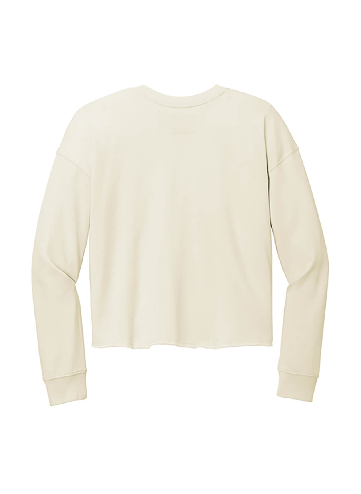 New Era Women's Tri-Blend Fleece Crop Crew - White 3XL