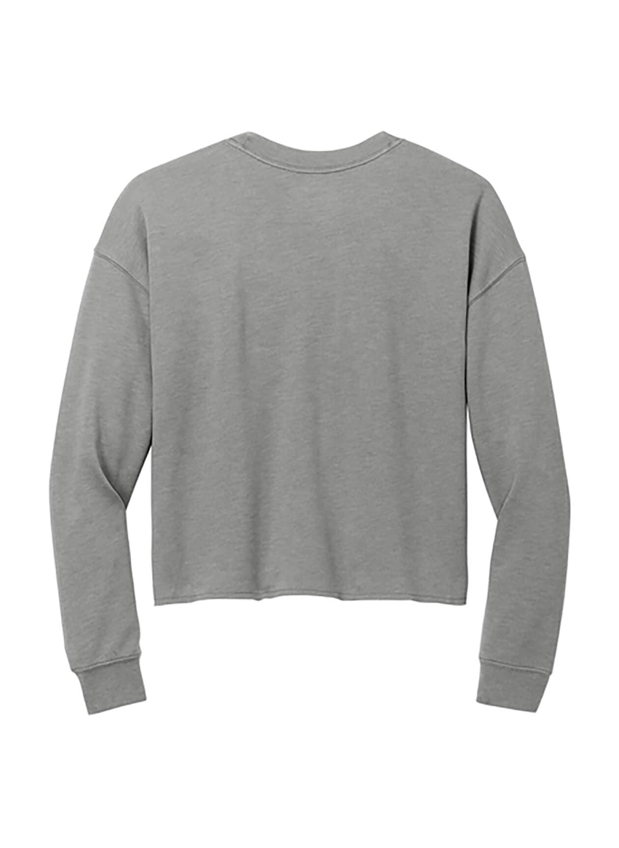 New Era Women's Tri-Blend Fleece Crop Crew - Dark Grey 3XL